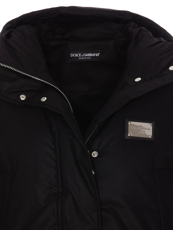 Patch logo down jacket shop online: DOLCE & GABBANA