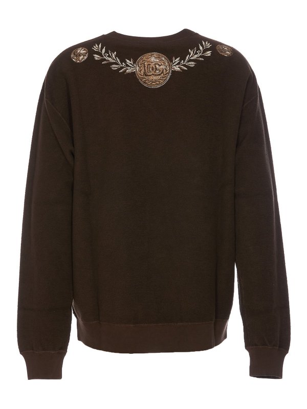 DOLCE & GABBANA: Sweatshirts und Pullover online - Sweatshirt - Braun