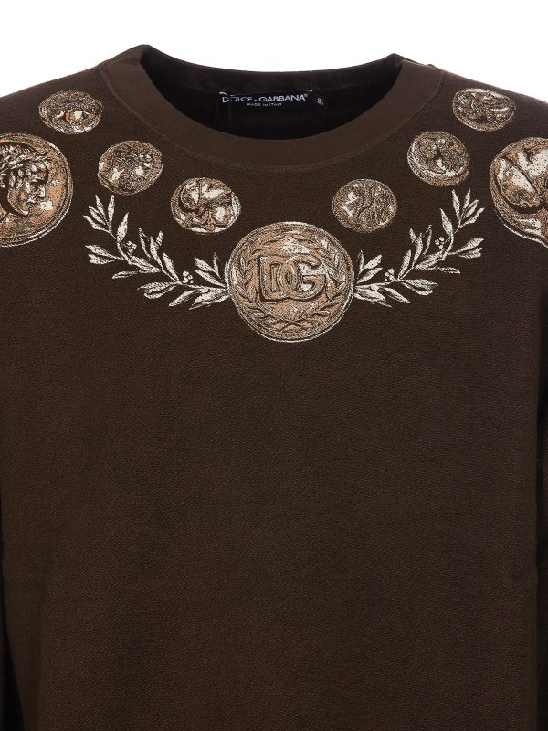 Sweatshirt - Braun shop online: DOLCE & GABBANA