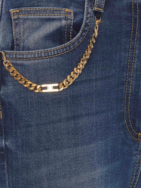 The Best Shops ELISABETTA FRANCHI: ブーツカットジーンズ - ブーツカットジーンズ - ブルー