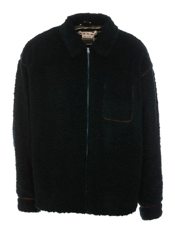 Marni: Vestes casuals - Veste Casual - Vert
