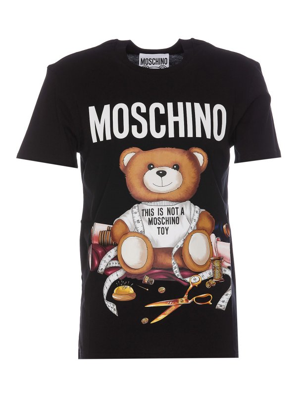 MOSCHINO: Tシャツ - Tシャツ - 黒