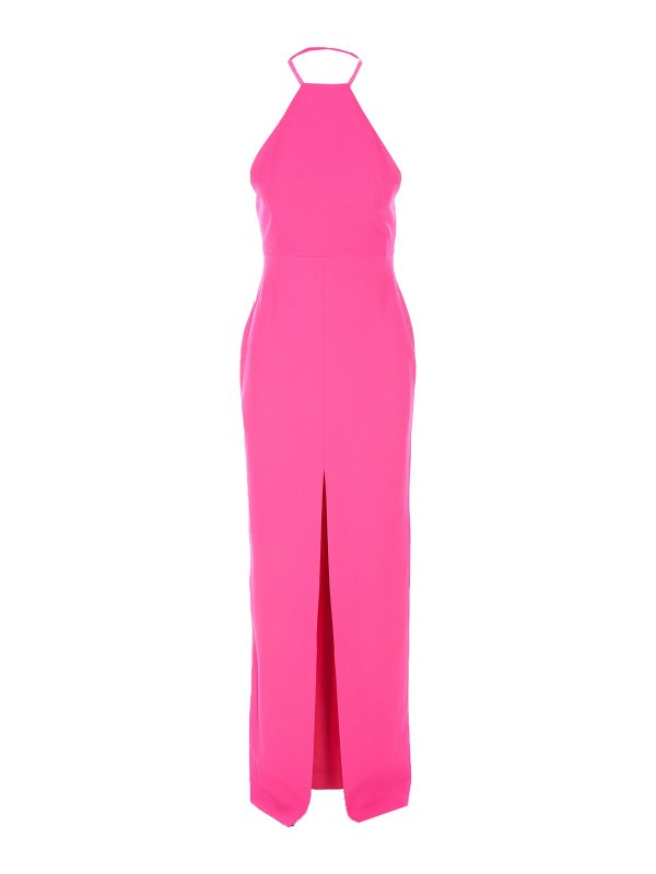 Knee length dresses Solace London - Lila maxi dress - OS35032HOTPINK