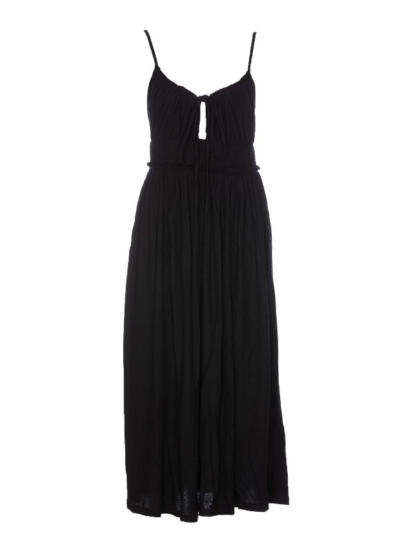 ULLA JOHNSON: ニーレングスドレス - 膝丈ドレス - 黒