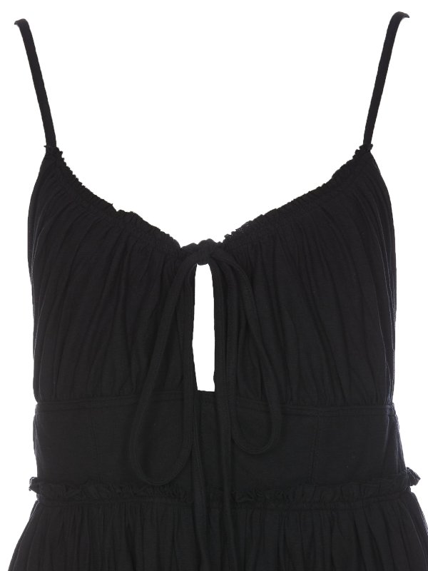 膝丈ドレス - 黒 shop online: ULLA JOHNSON