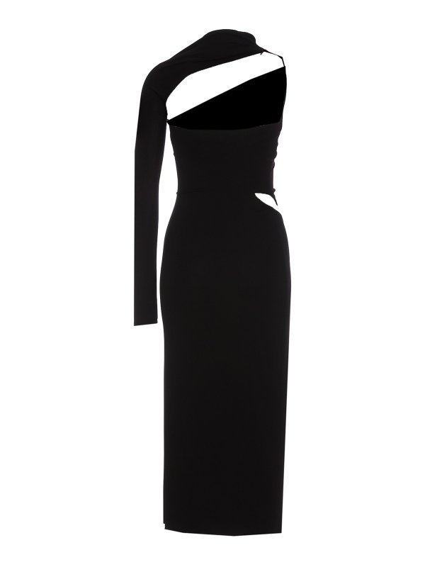 VERSACE: maxi dresses online - Cut out long dress