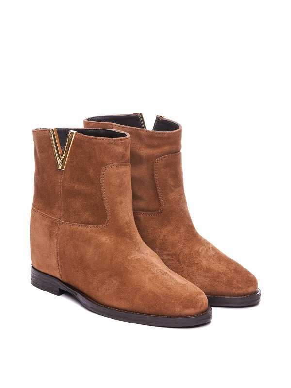 アンクルブーツ - ブラウン shop online: VIA ROMA 15