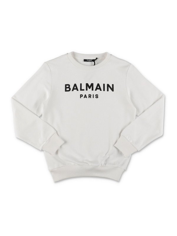 Balmain: Sweatshirts und Pullover - Sweatshirt - Weiß