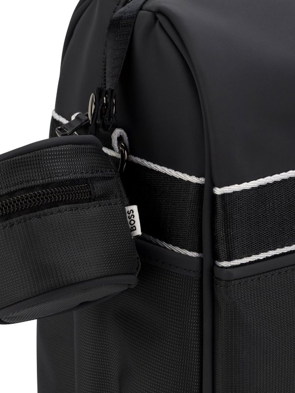 Black nylon baby boy hugo boss changing bag shop online: Hugo Boss