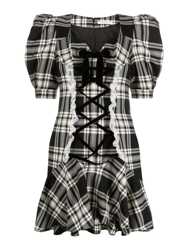 ALESSANDRA RICH: ショートドレス - ショートドレス - 白