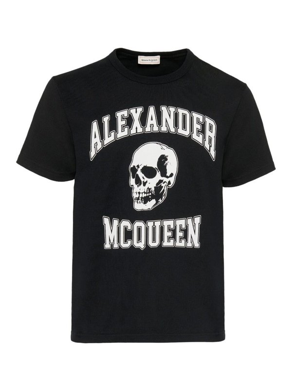 ALEXANDER MCQUEEN: Camisetas - Camiseta - Blanco