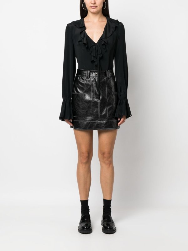 Blugirl Ruffled Long-Sleeve Blouse shop online: BLUGIRL