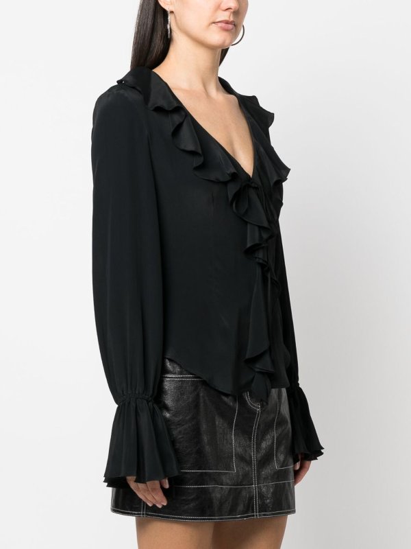 BLUGIRL buy online Blugirl Ruffled Long-Sleeve Blouse
