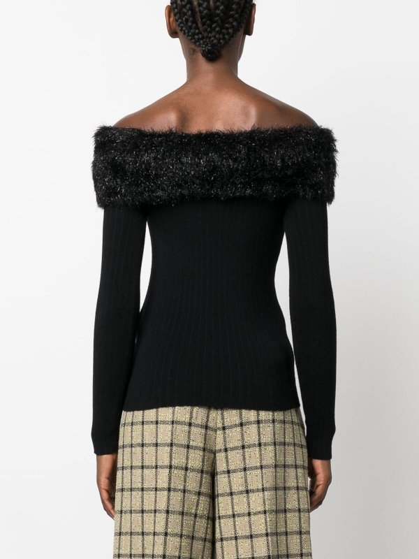 The Best Shops BLUGIRL: crew necks - Off-shoulder jumper