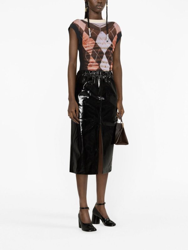 Midirock - Schwarz shop online: MM6 MAISON MARGIELA