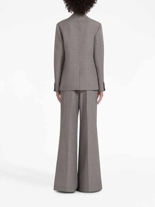The Best Shops Marni: Trousers Shorts - Marni Logo-Waistband Houndstooth Trousers