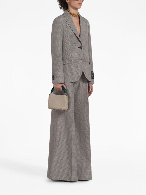 The Best Shops Marni: Marni Logo-Waistband Houndstooth Trousers