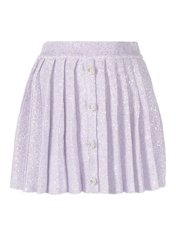 Self Portrait: Mini jupes - Mini Jupe - Violet