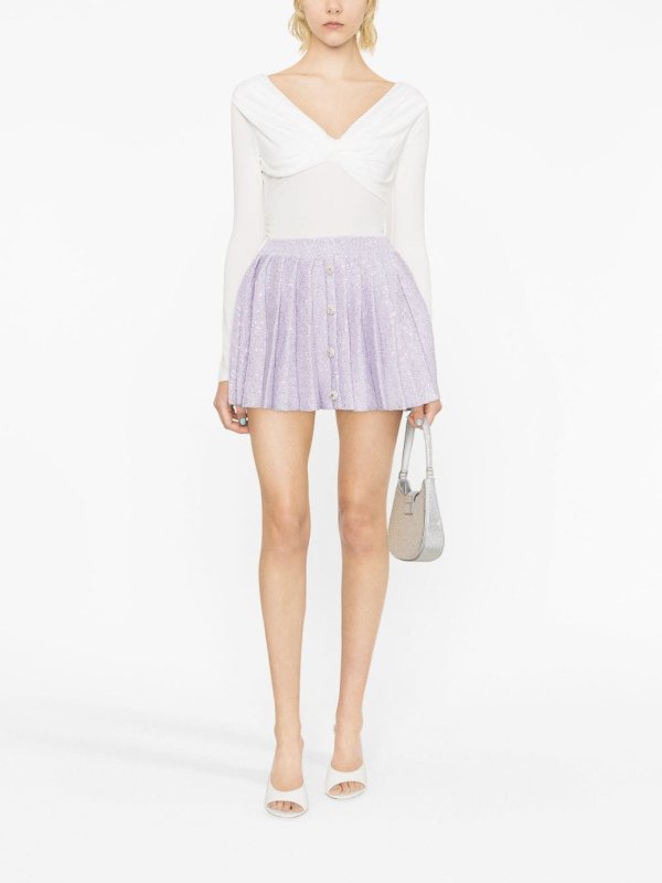 Mini Jupe - Violet shop online: Self Portrait