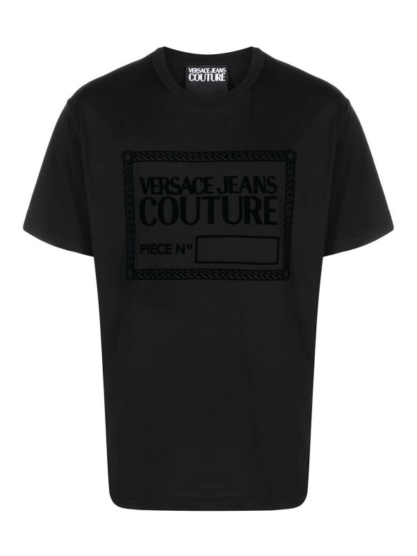 Versace Jeans Couture: Tシャツ - Tシャツ - 黒