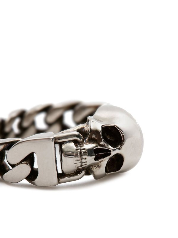The Best Shops ALEXANDER MCQUEEN: Rings - Skull chain ring