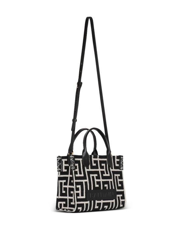 Balmain: totes bags online - Small  monogram tote bag