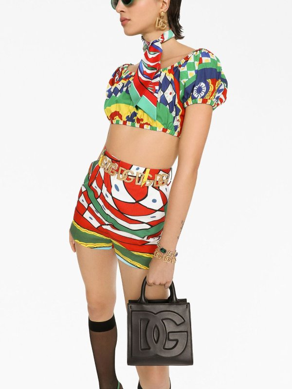 DOLCE & GABBANA: totes bags online - Daily Leather Tote Bag in Black