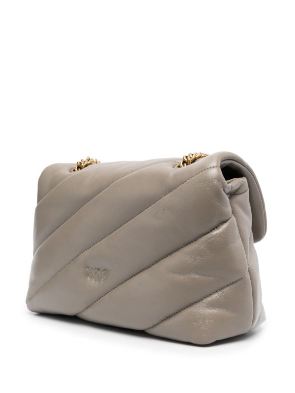 Pinko Classic Love Puff Shoulder Bag in Beige shop online: Pinko