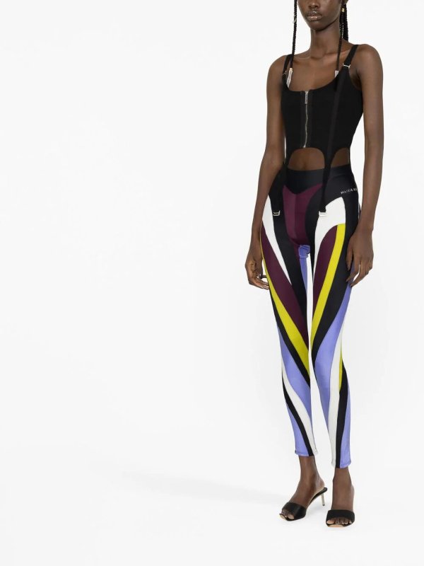 MUGLER: レギンス online - レギンス - ライトブルー