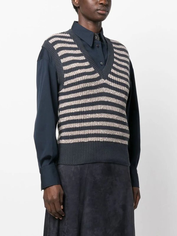 BRUNELLO CUCINELLI: Westen online - Weste - Blau