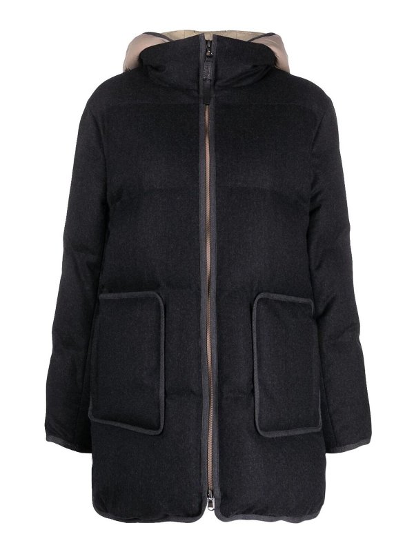 BRUNELLO CUCINELLI: Abrigos cortos - Abrigo Corto - Gris