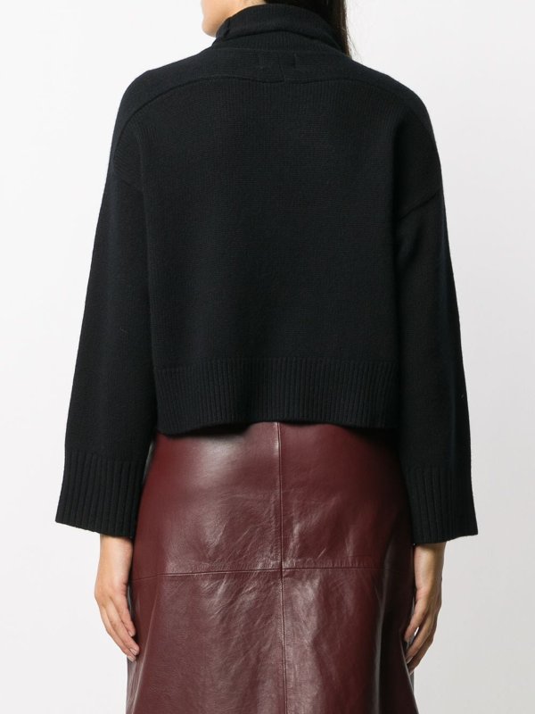 クルーネック - 黒 shop online: LOULOU STUDIO