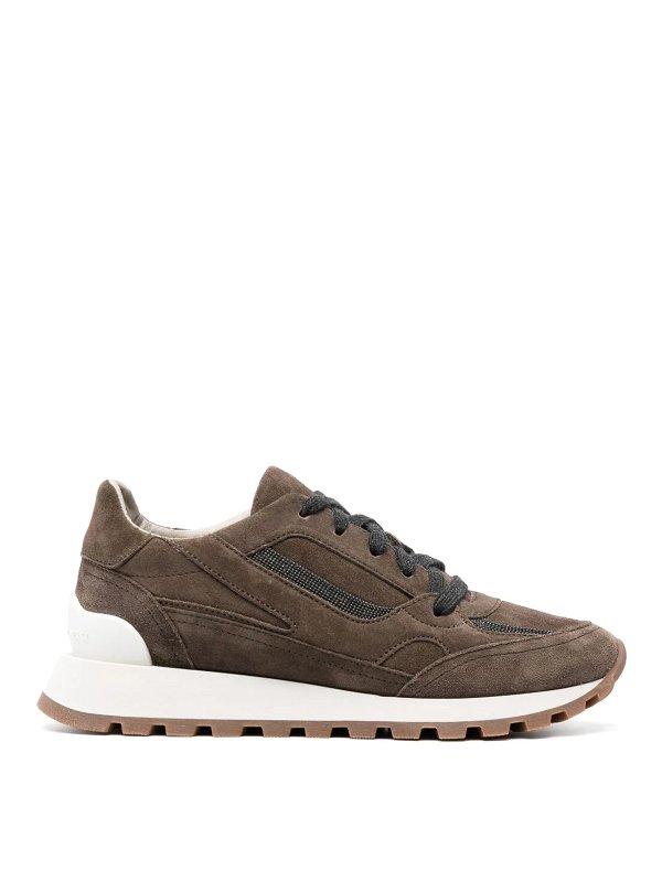 BRUNELLO CUCINELLI: trainers - Suede sneakers