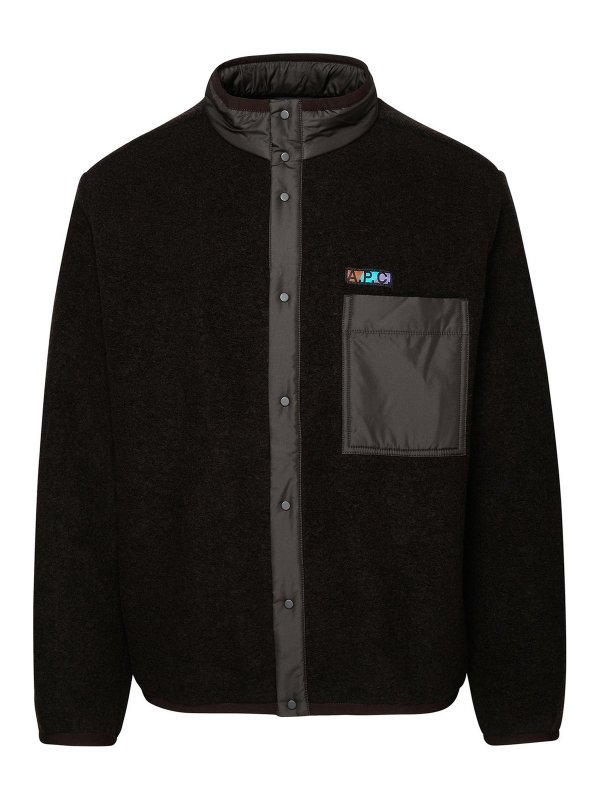 A.P.C.: casual jackets - Ewan jacket in brown wool