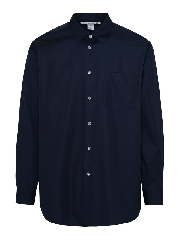 COMME DES GARCONS SHIRT: Camisas - Camisa - Azul Oscuro