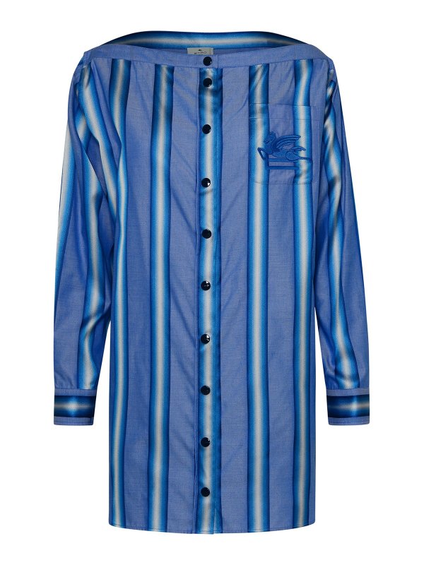 ETRO: Robes courtes - Robe Courte - Bleu Clair