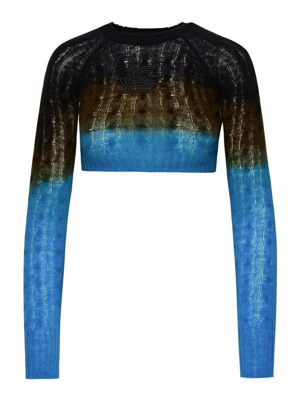 ETRO: crew necks - Multicolor wool sweater