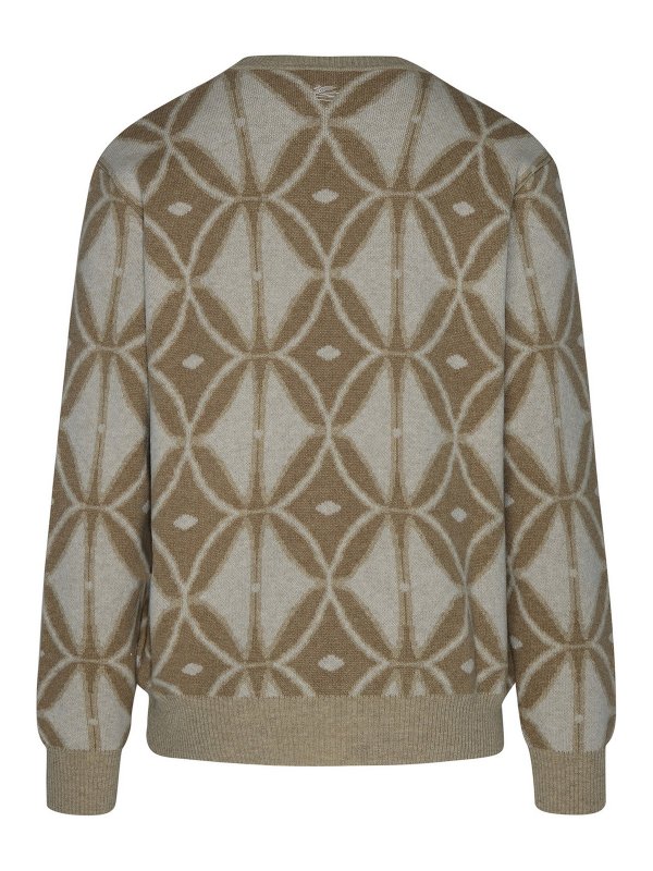 ETRO: crew necks online - Beige wool sweater
