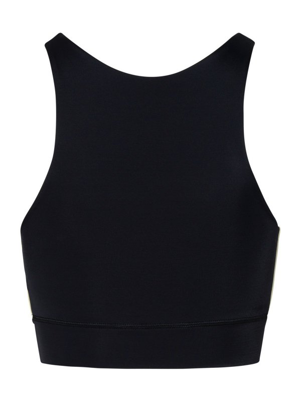 Palm Angels: Tops & Tank tops online - Top training in nylon nero