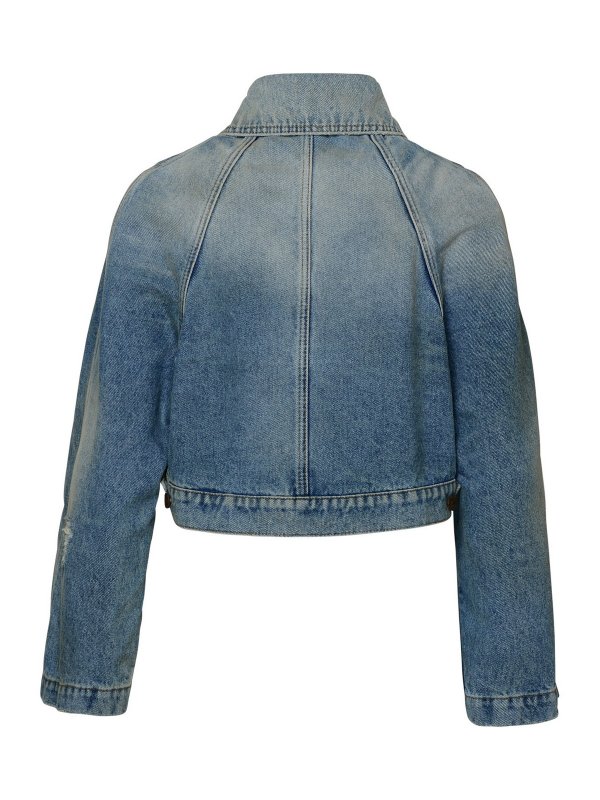Palm Angels: denim jacket online - Giubbino paris in denim azzurro