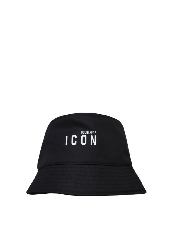 DSQUARED2: hats & caps - Cappello in nylon nero