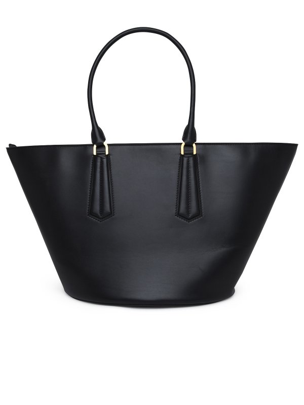 The Best Shops Max Mara: cross body bags - Black leather vasel bag