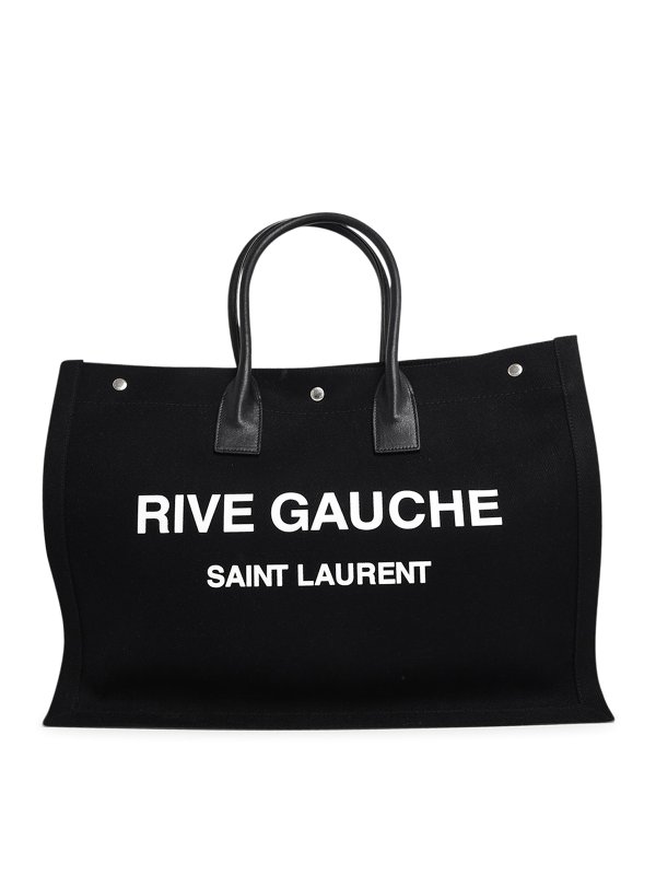 SAINT LAURENT: cross body bags - Black canvas bag