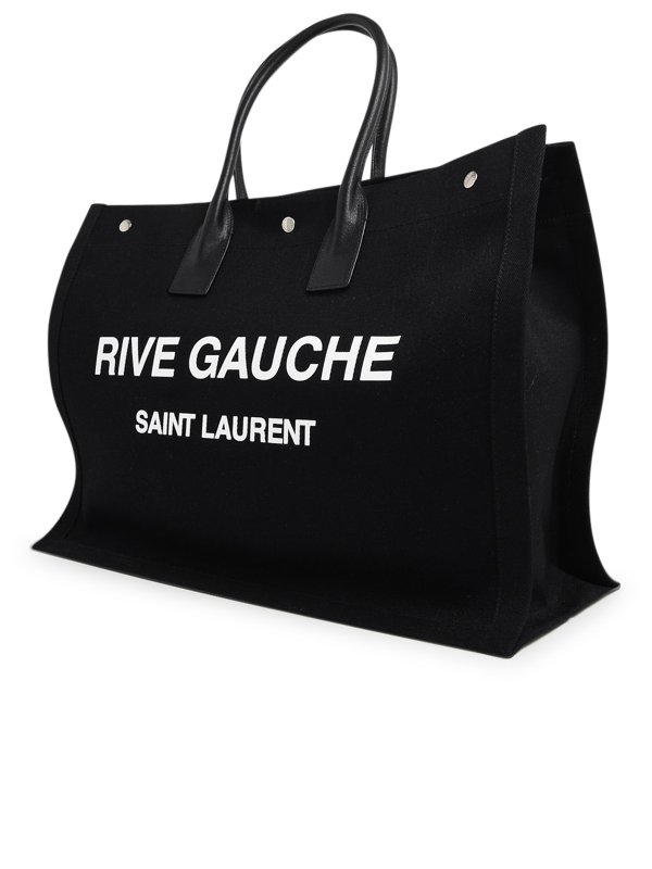 SAINT LAURENT: cross body bags online - Black canvas bag