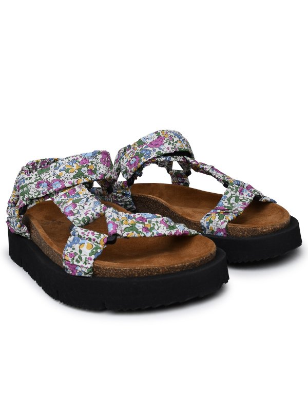 A.P.C.: sandals online - Libery sandal in multicolored fabric