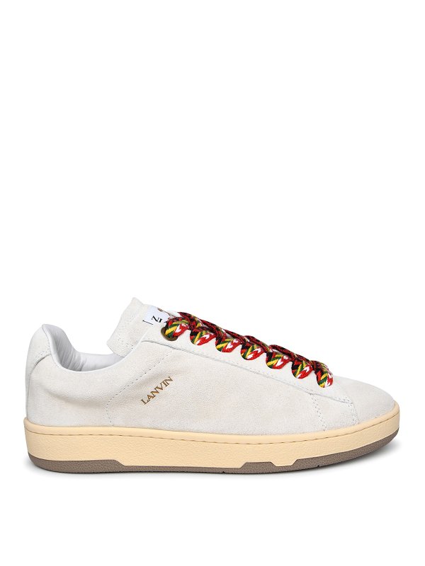 LANVIN: trainers - Lite Curb suede sneakers