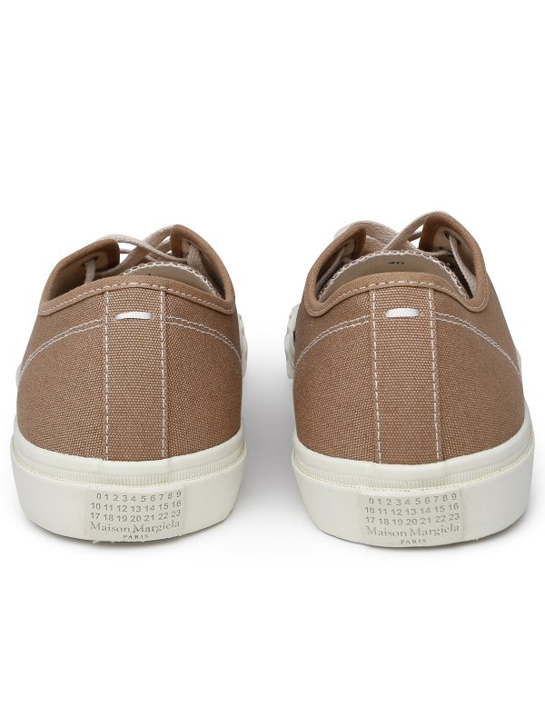 Tabi sneaker in beige fabric shop online: MM6 MAISON MARGIELA