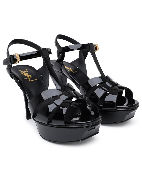 SAINT LAURENT: sandals online - Sandal in black patent leather