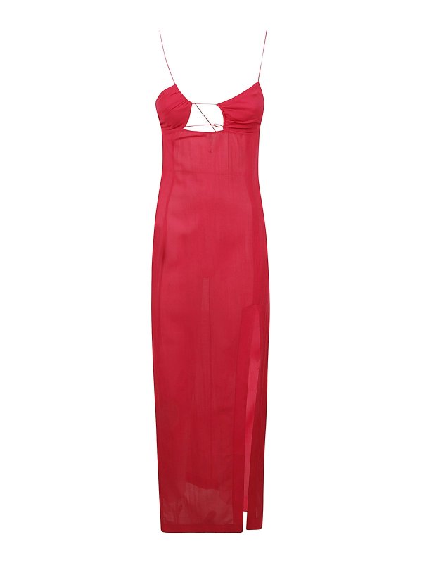 NENSI DOJAKA: マキシドレス - アシンメトリーロングドレス