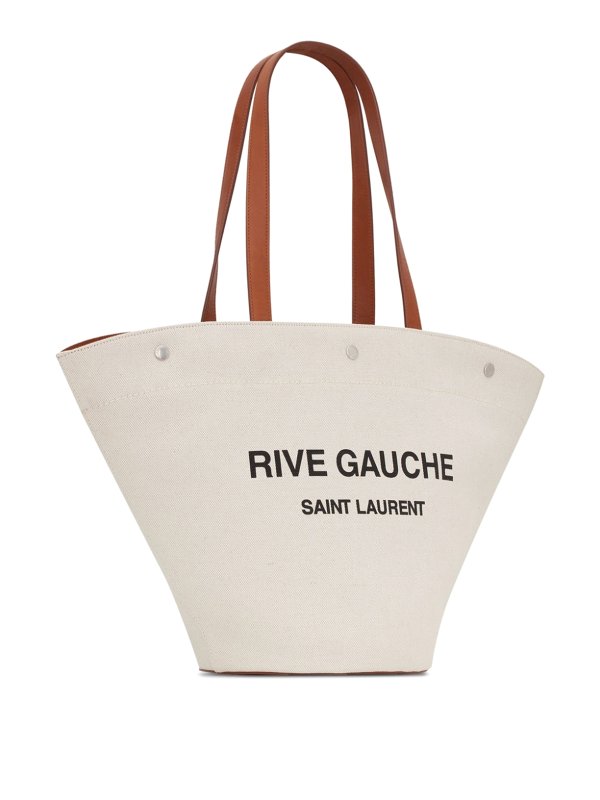 SAINT LAURENT: totes bags online - Leather tote